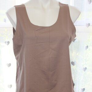 #306 Chico's Tan with Pink Undertone Dressy Tank Size 3 (16)